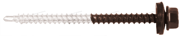 Приобрести качественный Саморез 4,8х70 ПРЕМИУМ RAL8017 (коричневый шоколад) от Компании Металл Профиль.