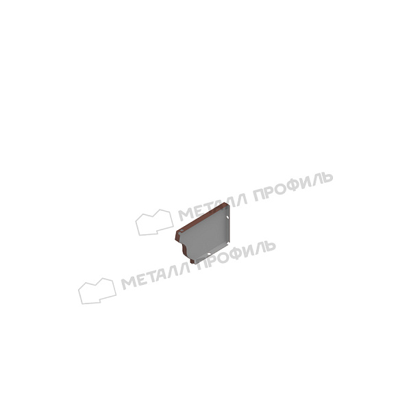 Заглушка желоба 120х86 левая (ПЭ-01-8017-0.5), заказать указанный товар по стоимости 80.75 ₽.