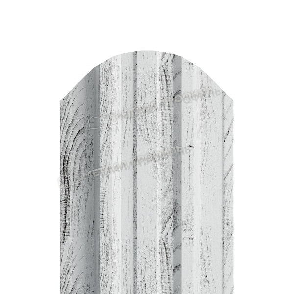 Штакетник металлический МЕТАЛЛ ПРОФИЛЬ TRAPEZE-O 16,5х118 (ECOSTEEL_MA-01-Беленый Дуб-0.5), стоимость 204.97 ₽: купить в Красноярске.